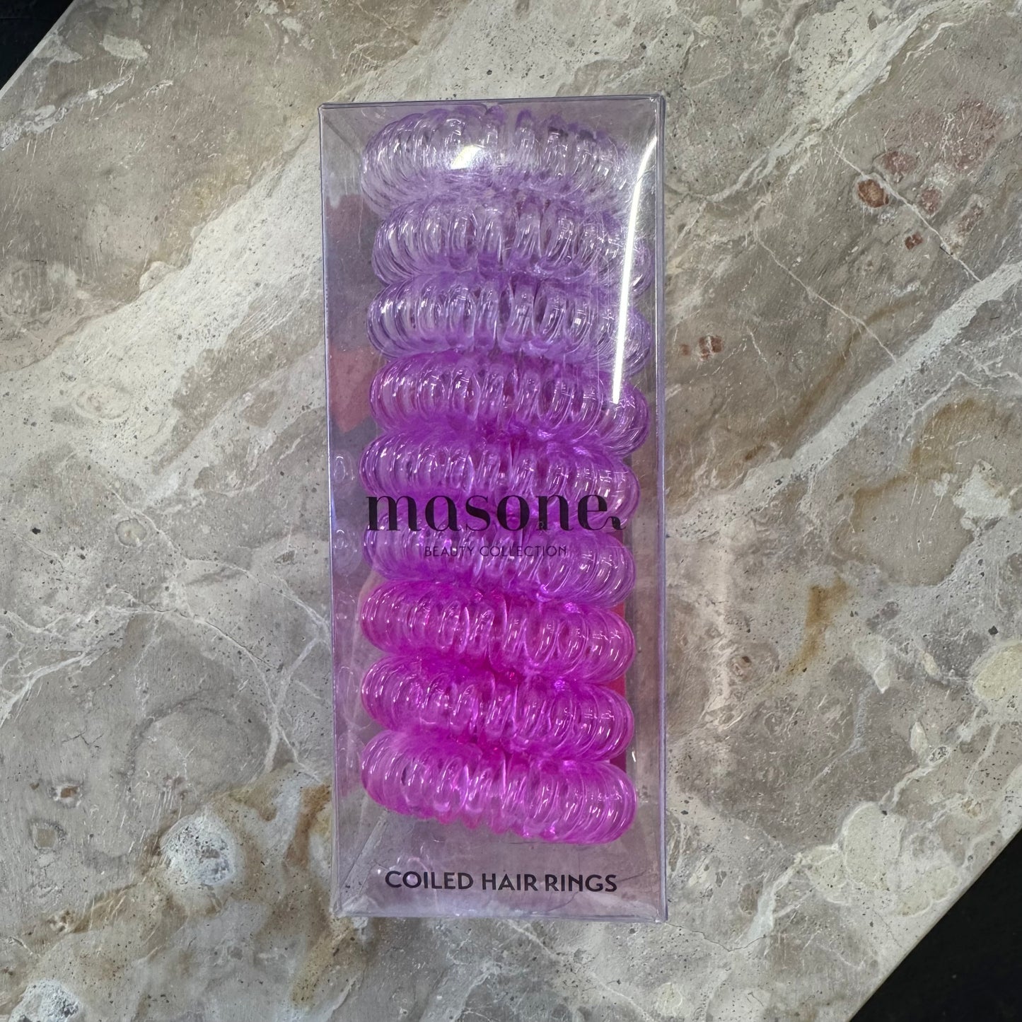 Masone Coiled Hair Ties Violet Fizz