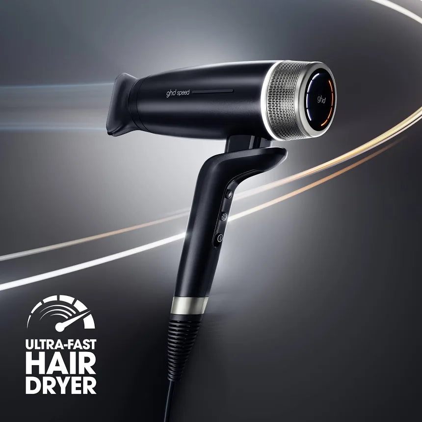 GHD Speed Hair Dryer in Metallic Black