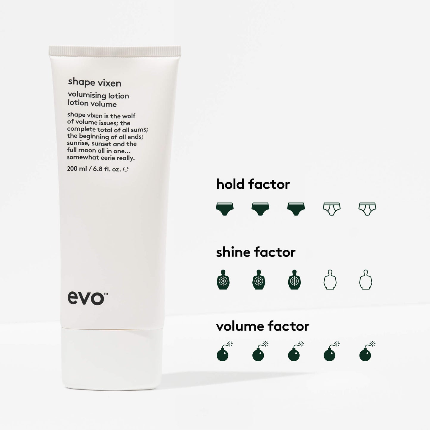 Evo Shape Vixen Volumising Lotion 200ml