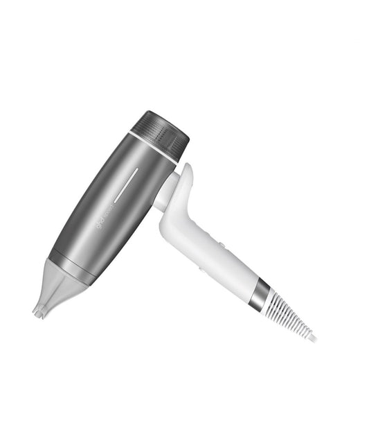 GHD Speed Hair Dryer in Metallic White