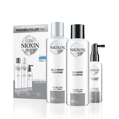 Nioxin Kit System 1 For Natural Hair with Light Thinning