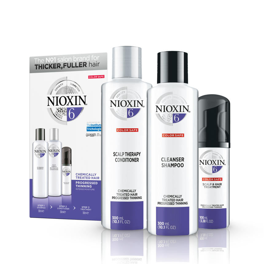 Nioxin Kit System 6 For Bleached/Chemically Treated Hair with Progressed Thinning