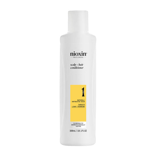 Nioxin System 1 Scalp + Hair Conditioner - for Natural Hair with Light Thinning 300ml