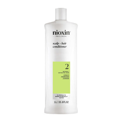 Nioxin System 2 Duo 1Litre Shampoo and Conditioner Pack