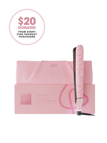 GHD Chronos Hair Straightener in Dusted Pink with Love