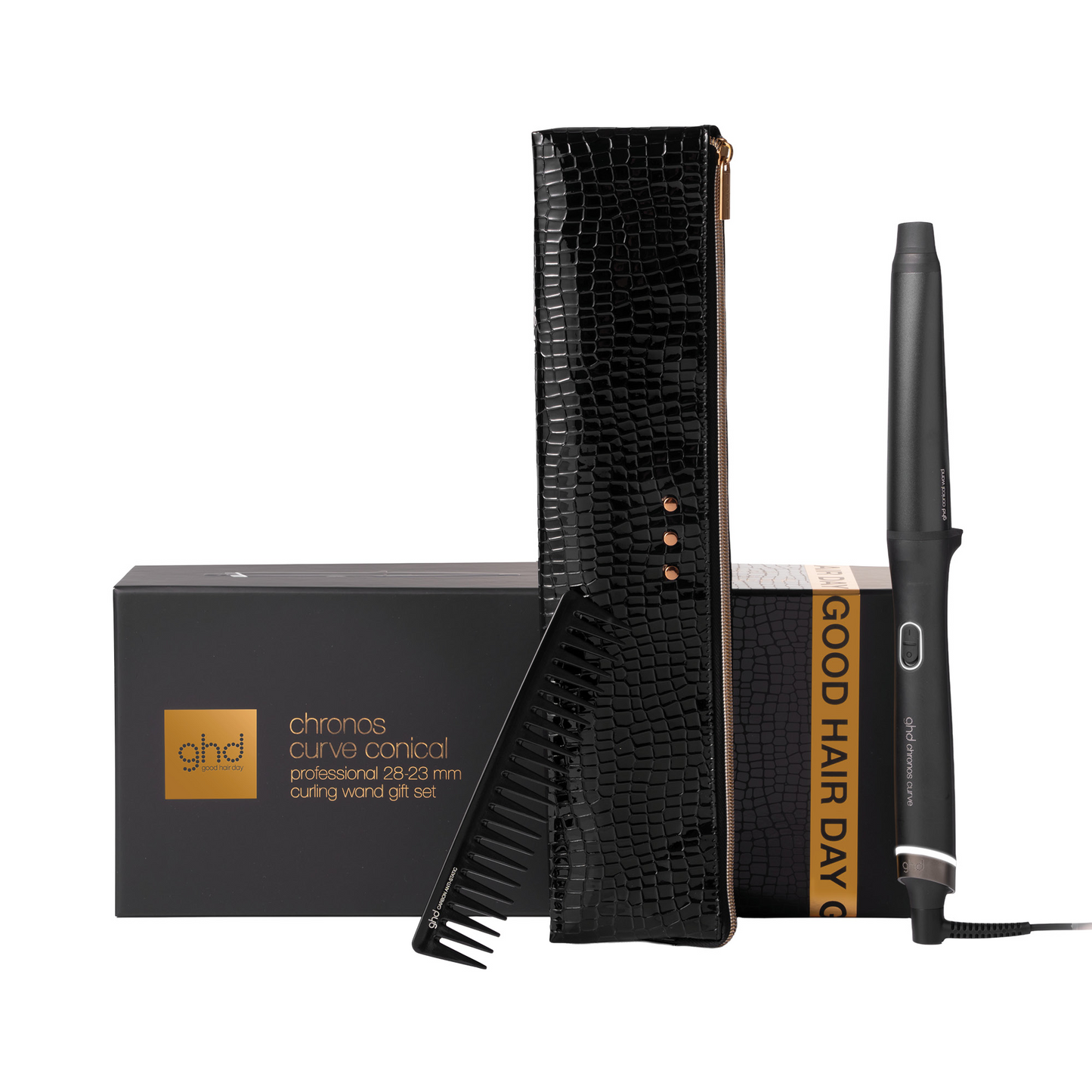 GHD Chronos Curve Conical Wand Gift Set