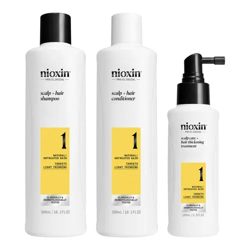 Nioxin Full Size Kit System 1 Light Thinning Natural Hair